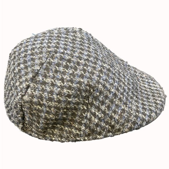 Stetson Harris Tweed Men's Black Wool Flat Cap/Hat Sz XL SKU 5285 - Picture 3 of 8